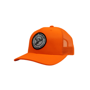 CRÜZR Trucker Hat (Blaze Orange, Skull Logo)