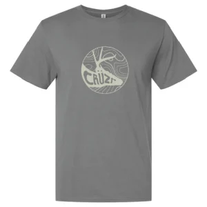 CRÜZR Round Topo Deer Logo - Asphalt